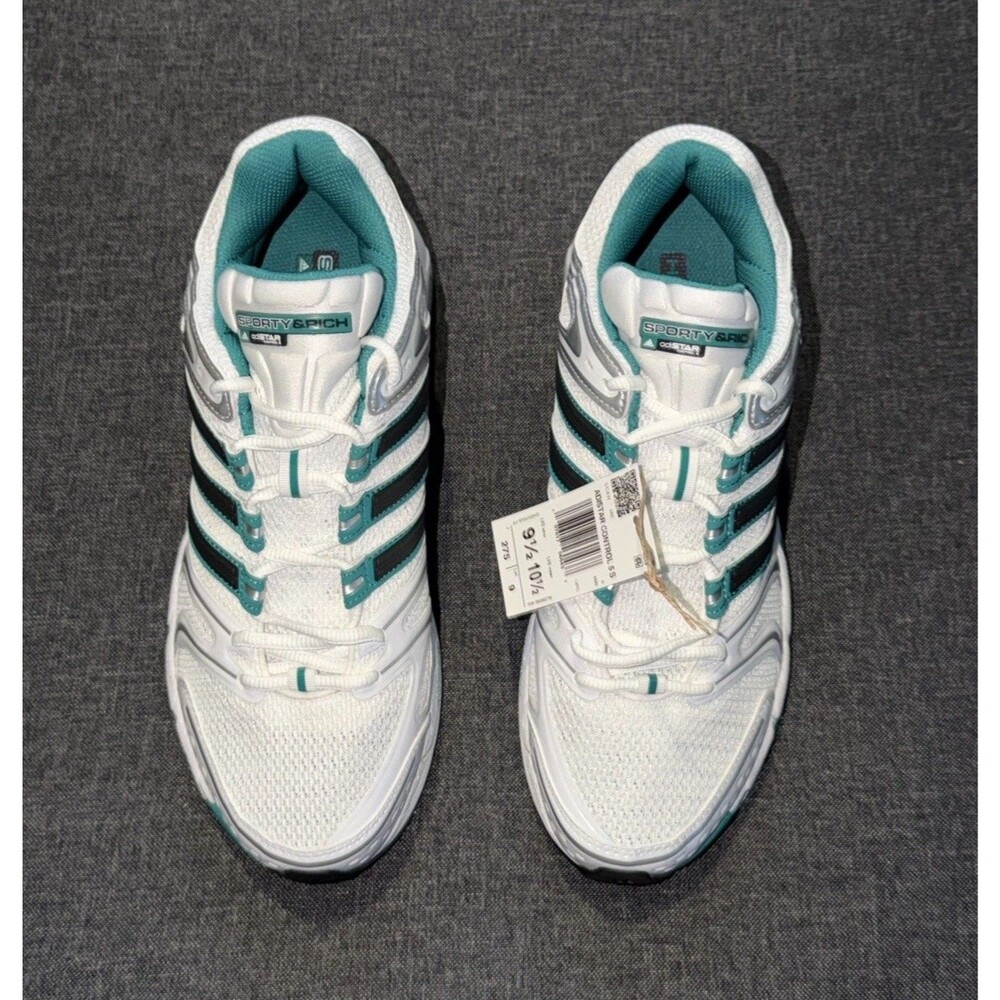 NWT adidas Sporty & Rich Adistar Control 5 Cloud White Pure Teal Sneakers IH9707 - Picture 5 of 9